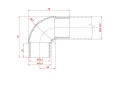 Kolanko obłe  90 st. do rury Ø 42,4x2 mm (polerowane)