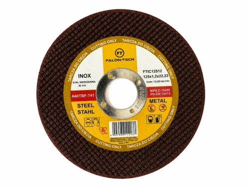Tarcza do cięcia stali nierdzewnej FALON-TECH 125x1,00 mm