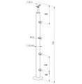 Balustrada balkonowa "I" wys. H-90cm