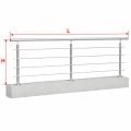 Balustrada balkonowa "I" wys. H-90cm